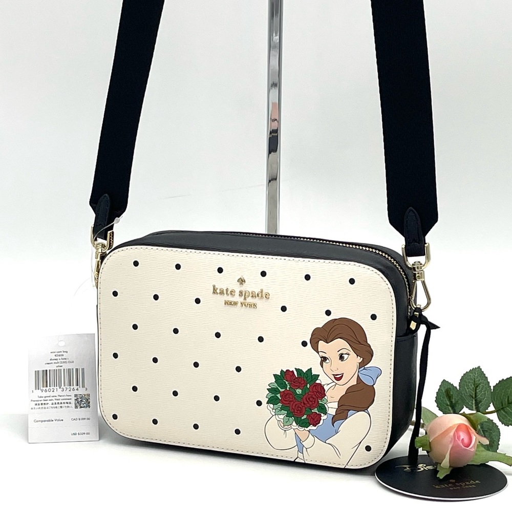 Disney X Kate Spade New York Beauty And The Beast Mini Camera Bag